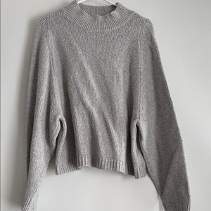 Old Navy Light Gray Turtleneck Knit Sweater